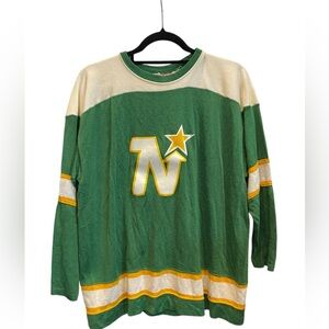 Vintage Early Minnesota North Stars Hockey Jersey Air Knit NHL XL